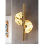 Бра  с фигурным мраморным рассеивателем Spiral of Warm Light варинант исполнения - 6 | Loft Concept в Липецке