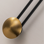 Бра с янтарным стеклянным диском и золотистыми акцентами Savio Glass Disc варинант исполнения - 3 | Loft Concept в Липецке