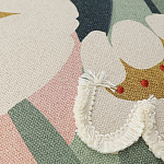 Подушка с цветочным принтом и кисточками Blooming Elegance Daisy варинант исполнения - 2 | Loft Concept в Липецке