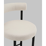 Стул полубарный Floreo букле молочный варинант исполнения - 2 | Loft Concept в Липецке