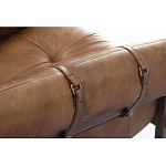 Двухместный диван Duncan винтажная коричневая кожа варинант исполнения - 4 | Loft Concept в Липецке