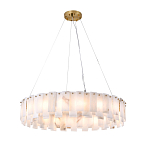 Люстра круглая декорированная натуральным камнем Stone Interior Accent варинант исполнения - 2 | Loft Concept в Липецке