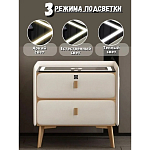 Умная прикроватная тумбочка c зарядкой для телефона Nightstand Smart варинант исполнения - 2 | Loft Concept в Липецке