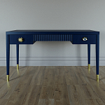 Письменный стол Elsa Dreams Blue Шпон дерево с двумя ящиками варинант исполнения - 1 | Loft Concept в Липецке