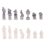 Шахматы Русские сказки с доской из натурального камня Змеевик Decorative Thematic Chess варинант исполнения - 5 | Loft Concept в Липецке