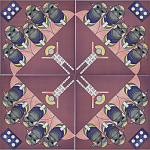 Плитка дизайнерская с узором Мангалоры варинант исполнения - 3 | Loft Concept в Липецке