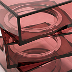 Стол журнальный в форме кубов Acrylic Furniture Lumina Crimson Clarity варинант исполнения - 4 | Loft Concept в Липецке