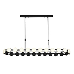 Люстра овальная с круглыми светодиодными источниками света Maxine Light варинант исполнения - 10 | Loft Concept в Липецке