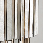 Потолочный светильник с подвесами из перламутра Unique Shine Effect варинант исполнения - 3 | Loft Concept в Липецке