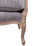 Кресло Ava Classical Armchair brown and grey velour варинант исполнения - 6 | Loft Concept в Липецке