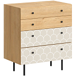 Комод с принтом на ящиках Elise Chest of Drawers варинант исполнения - 9 | Loft Concept в Липецке