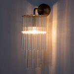 Бра с круглым основанием и длинными прозрачныи стеклянными трубками Nembus варинант исполнения - 2 | Loft Concept в Липецке