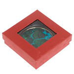 Зеркало карманное складное круглое из натурального камня Малахит с Хризоколлой в подарочной упаковке Gold Stone Mirrors варинант исполнения - 4 | Loft Concept в Липецке