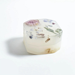 Шкатулка из эпоксидной смолы с цветами белая Epoxy Resin Square Box White варинант исполнения - 5 | Loft Concept в Липецке