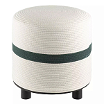 Пуф с плетеной светло-бежевой обивкой Serene Holidays варинант исполнения - 1 | Loft Concept в Липецке