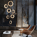 Подвесной светильник в форме кольца Cryptocrystalline Stone варинант исполнения - 5 | Loft Concept в Липецке