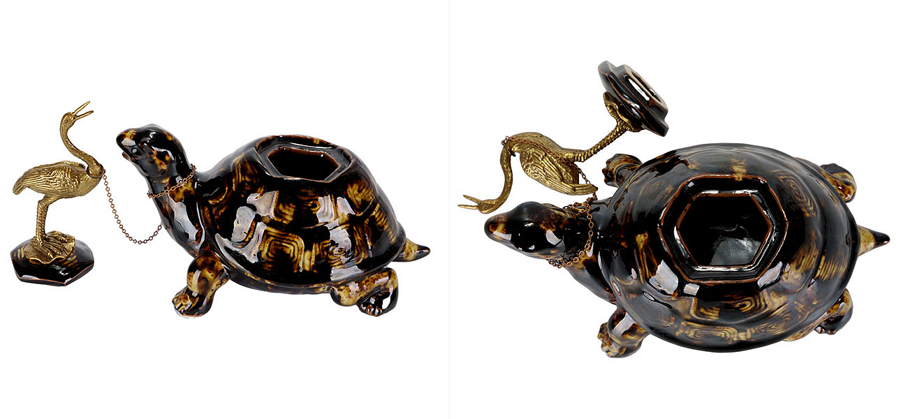 Чайник фарфоровый в виде черепахи Crane & Turtle Чайник фарфоровый в виде черепахи Crane & Turtle - Loft-Concept в Липецке