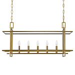 Подвесной светильник прямоугольный 5-ти ламповый Linear Kitchen Light варинант исполнения - 2 | Loft Concept в Липецке