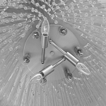 Люстра круглая с прозрачными стеклянными трубками Nembus варинант исполнения - 8 | Loft Concept в Липецке