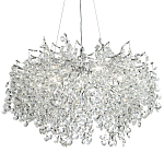 Люстра с хрустальными подвесками на металлических ветках Fairytree Light Silver Chandelier 14 варинант исполнения - 1 | Loft Concept в Липецке