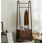 Вешалка деревянная с 2- мя ящиками Moon Walnut Furniture варинант исполнения - 2 | Loft Concept в Липецке