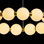 Люстра круглая с матовыми белыми шарами PEARLS Suspension варинант исполнения - 7 | Loft Concept в Липецке