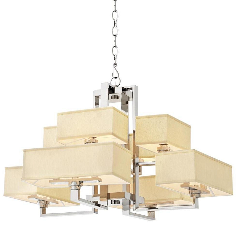 Люстра Eichholtz Chandelier Furstenberg Нержавеющая сталь Кремовый Люстра Eichholtz Chandelier Furstenberg Нержавеющая сталь Кремовый в Липецке | Loft Concept