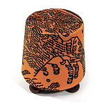 Пуф Wakonda Terracotta Tiger Mountain с Круглыми ножками  варинант исполнения - 2 | Loft Concept в Липецке