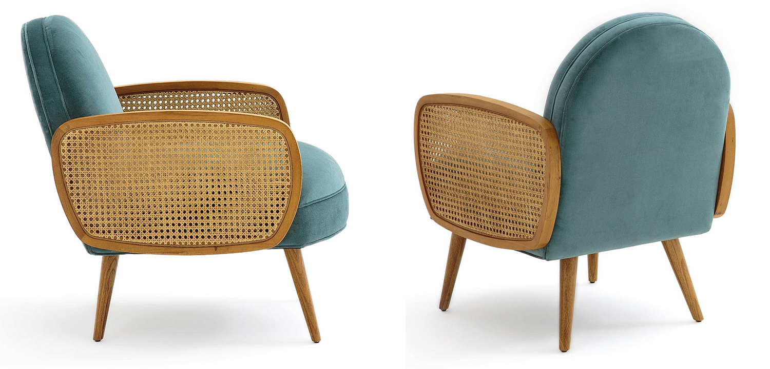 Кресло Morten Wicker Turquoise Armchair Кресло Morten Wicker Turquoise Armchair - Loft-Concept в Липецке