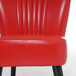 Кресло с обивкой из эко-кожи Harper Armchair Red варинант исполнения - 6 | Loft Concept в Липецке
