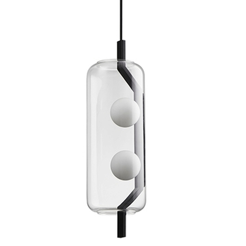 Подвесной светильник Genevra lamp Черный Прозрачный Подвесной светильник Genevra lamp Черный Прозрачный в Липецке | Loft Concept