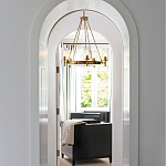  Люстра с 5-ю цилиндрическими плафонами из стекла с пузырьками Hinkley варинант исполнения - 9 | Loft Concept в Липецке