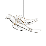 Подвесной светильник с прозрачной стеклянной птичкой Serip Voa варинант исполнения - 6 | Loft Concept в Липецке