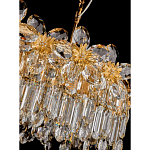 Люстра с декоративными элементами в виде крупных хрустальных цветов Palace Gardens варинант исполнения - 3 | Loft Concept в Липецке