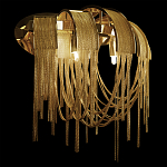 Бра с металиическими цепочками и дугообразными элементами Atlantis Chain варинант исполнения - 12 | Loft Concept в Липецке