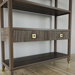 Стеллаж с двумя ящиками Elsa Dreams Walnut варинант исполнения - 2 | Loft Concept в Липецке