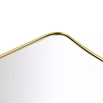 Зеркало золотистое с закруглёнными углами Thin Frame варинант исполнения - 2 | Loft Concept в Липецке