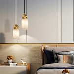 Подвесной светильник светодиодный с цилиндрическим плафоном Stone Helios варинант исполнения - 4 | Loft Concept в Липецке