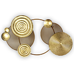 Панно настенное Blank Sheet Golden Orbit варинант исполнения - 1 | Loft Concept в Липецке