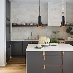  Подвесной светильник черного матового цвета с конусным плафоном 65 см Elstead Lighting варинант исполнения - 9 | Loft Concept в Липецке