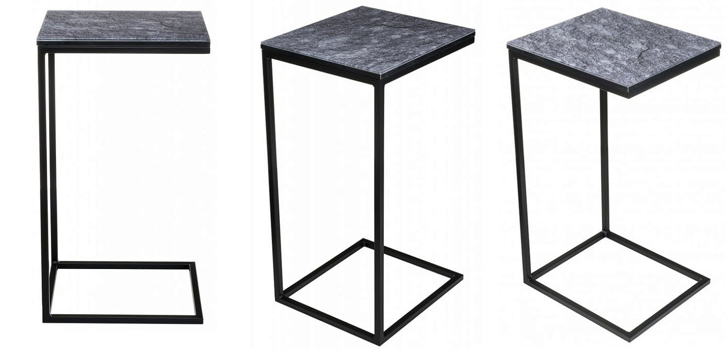 Приставной стол Zermatt Side Table gray Приставной стол Zermatt Side Table gray - Loft-Concept в Липецке