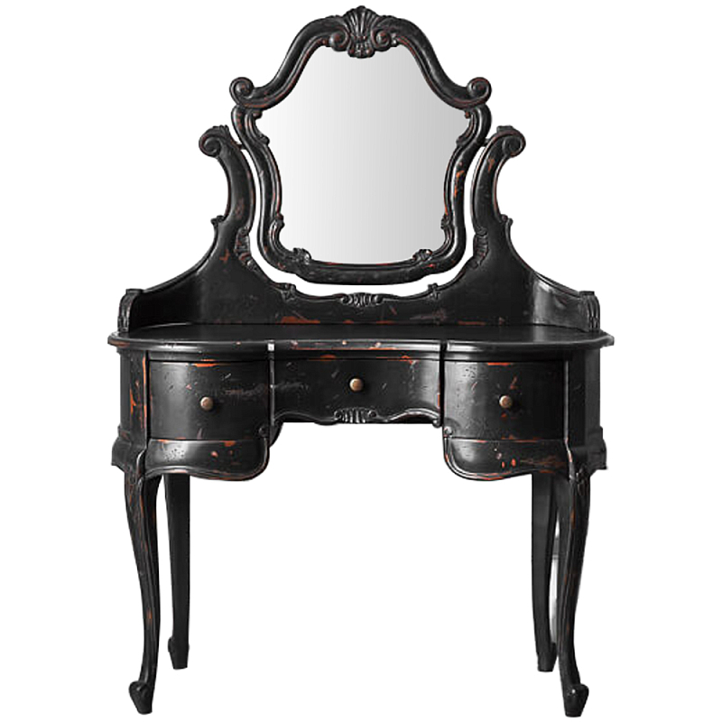 Трельяж Black Felicienne Dressing Table Черный Коричневый Трельяж Black Felicienne Dressing Table Черный Коричневый в Липецке | Loft Concept