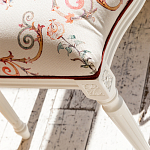 Стул из массива бука бежевый с растительным орнаментом Raffael Angel Beige Chair варинант исполнения - 5 | Loft Concept в Липецке