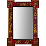 Зеркало в стиле Шинуазри ручная роспись Chinoiserie Mirror Red варинант исполнения - 1 | Loft Concept в Липецке