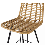 Стул барный с ротанговым плетением Half Bar Chair with Wicker без подлокотников варинант исполнения - 6 | Loft Concept в Липецке