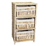 Стеллаж для детской с плетенным выдвижными корзинами Bow варинант исполнения - 1 | Loft Concept в Липецке