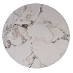 Стол журнальный круглый керамогранит белый Keramos варинант исполнения - 2 | Loft Concept в Липецке