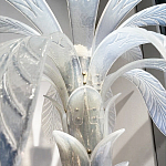 Торшер Glass Decorated Palm Floor Lamp White Листья Пальмы  варинант исполнения - 2 | Loft Concept в Липецке