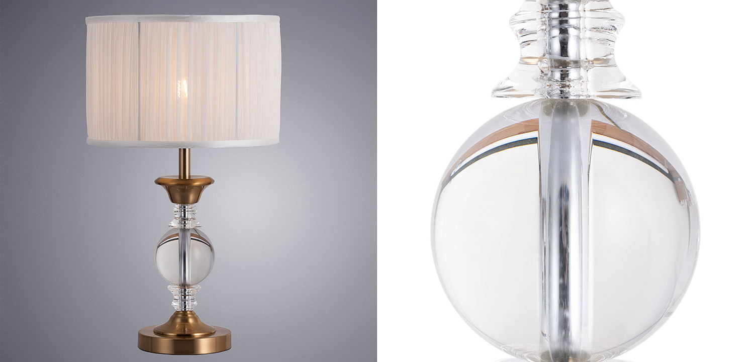 Настольная лампа Fluid glass lamp Настольная лампа Fluid glass lamp - Loft-Concept в Липецке