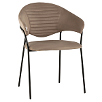 Коричневый стул с обивкой из искусственной замши Alexis варинант исполнения - 1 | Loft Concept в Липецке